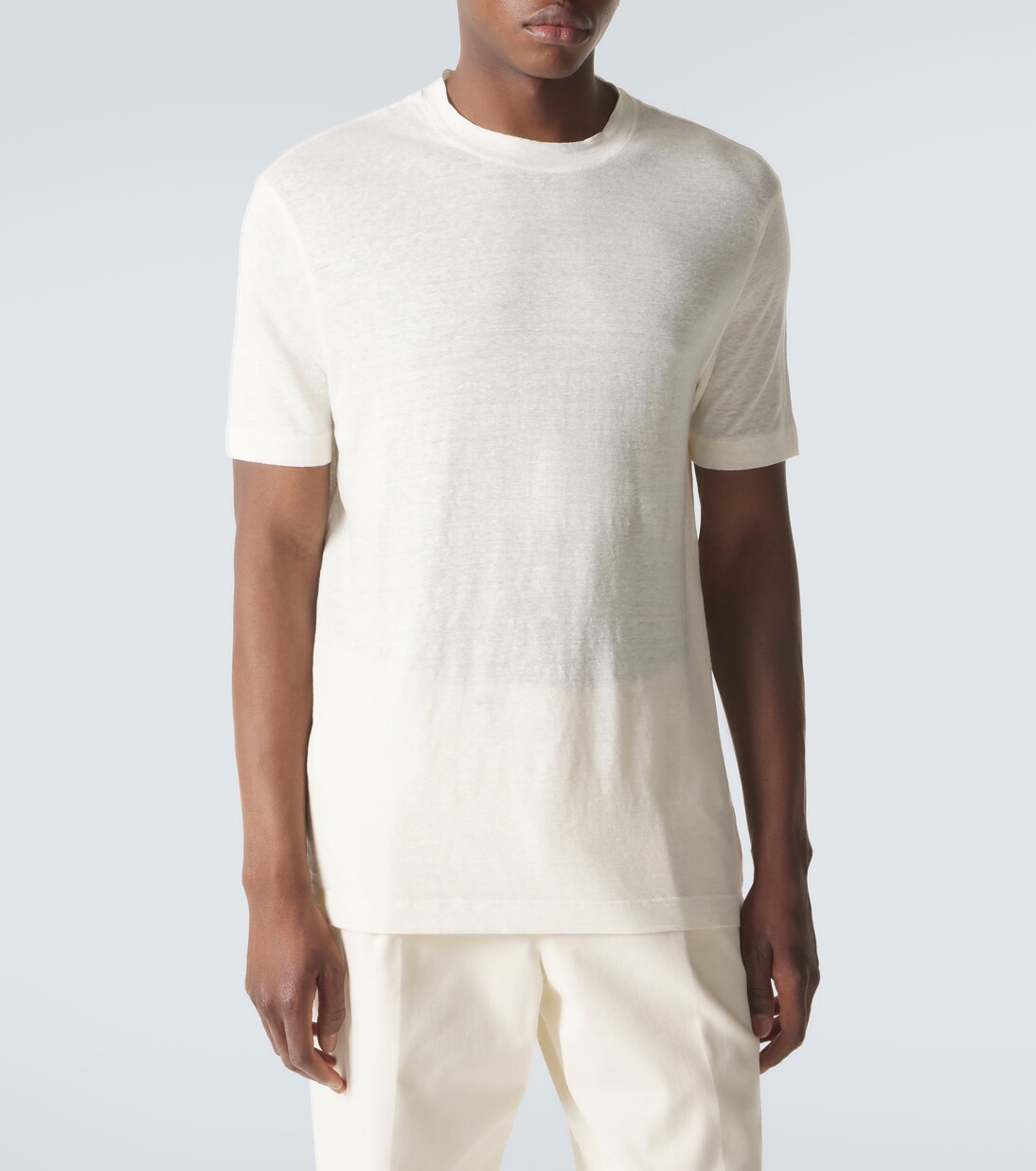 Linen-blend T-shirt | Thom Sweeney