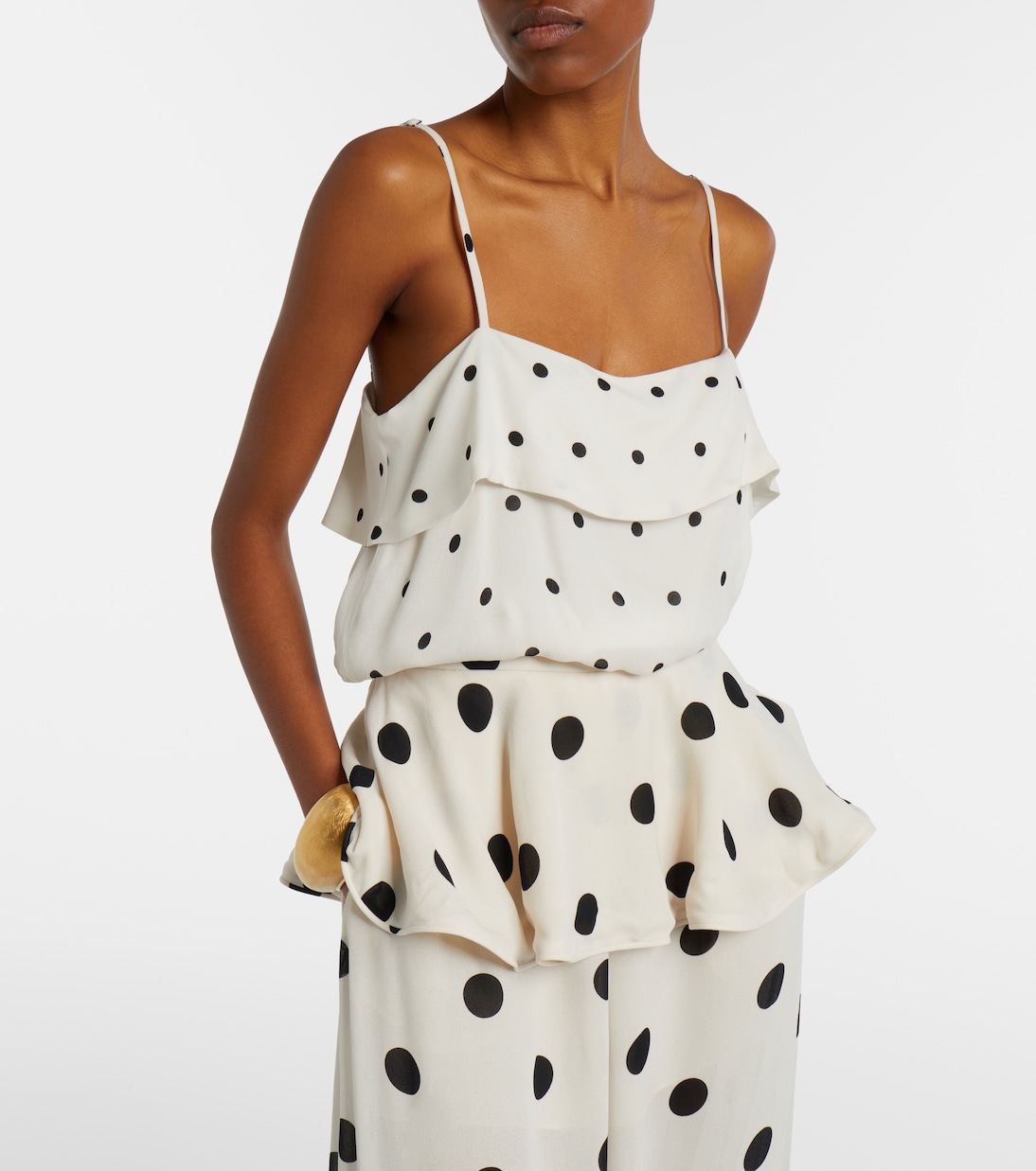 Crop top a pois | Adriana Degreas