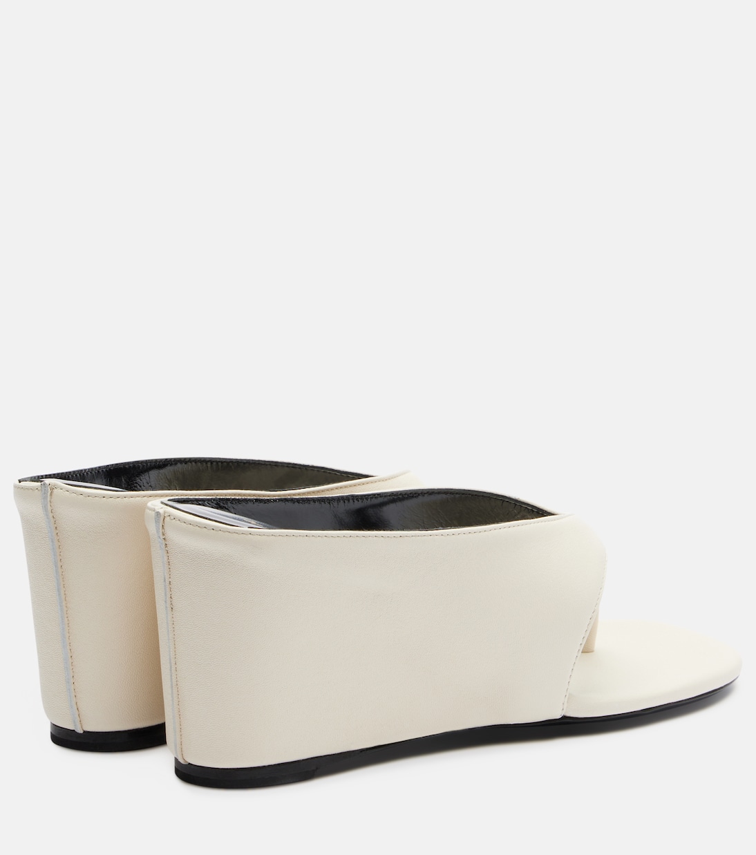 Yaga leather wedge thong sandals | JUDE