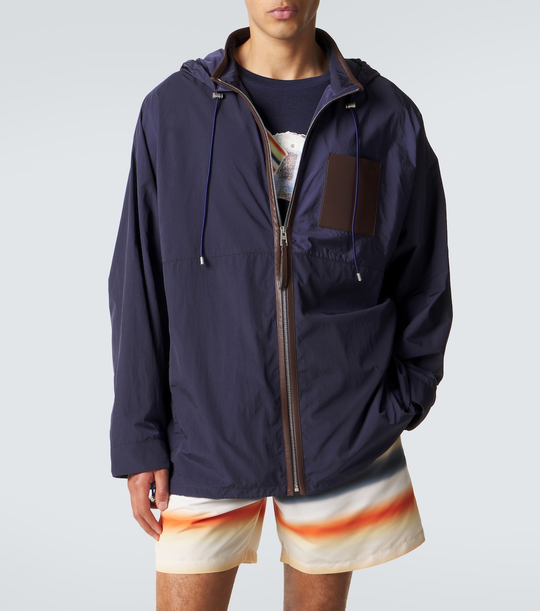 Chaqueta de ripstop con piel | Loewe