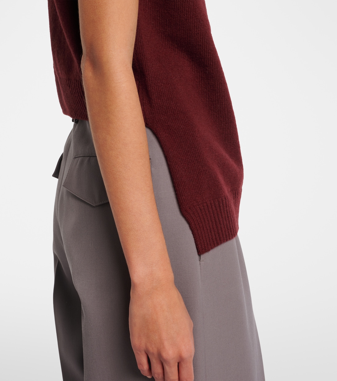 Wool turtleneck sweater vest | Jil Sander