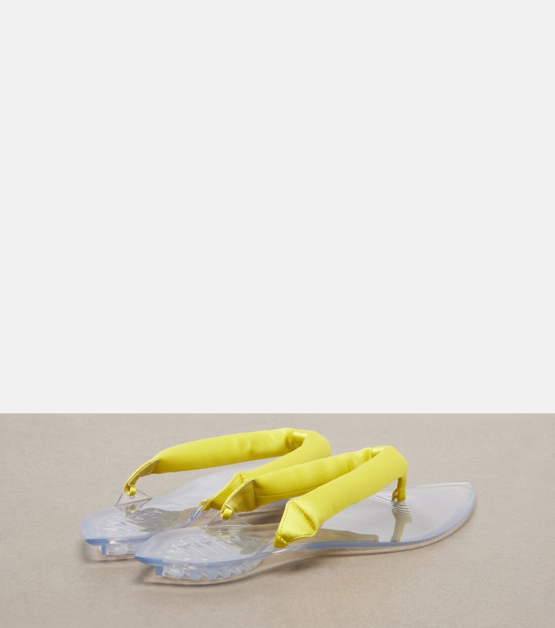 Invisible satin thong sandals | Alaïa