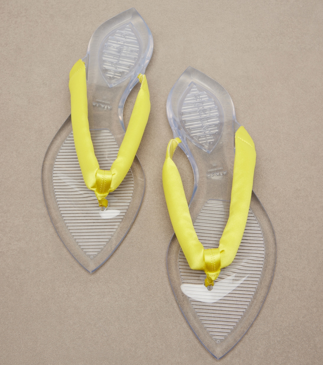 Invisible satin thong sandals | Alaïa