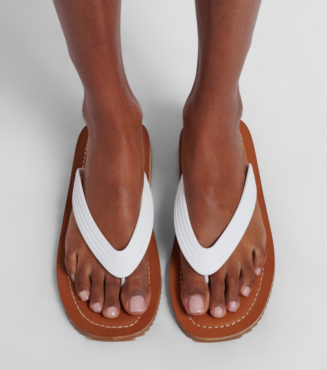 Sandalias con logo | Miu Miu