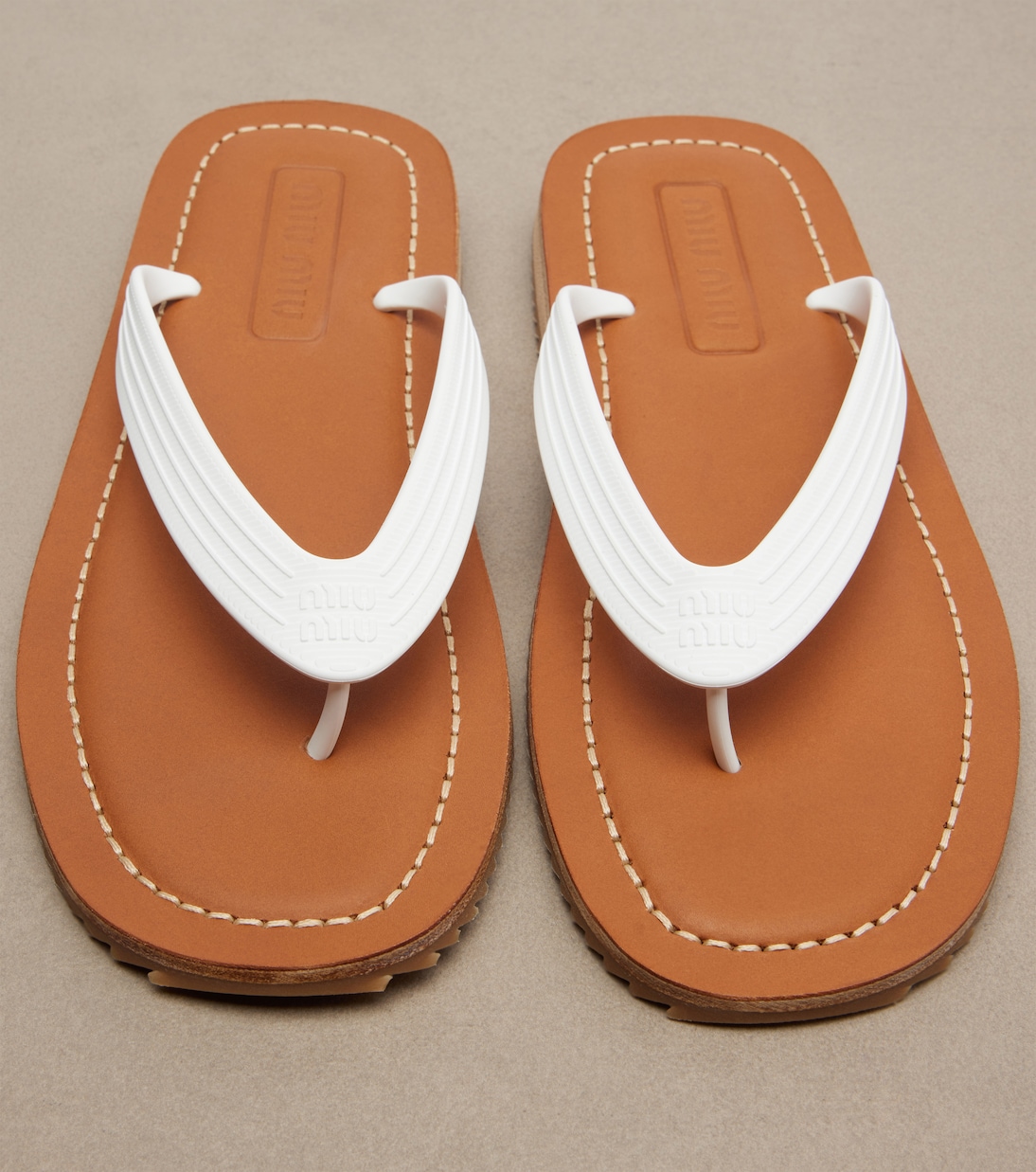 Sandalias con logo | Miu Miu