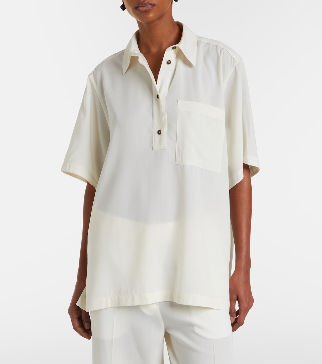 Oversized polo shirt | Toteme