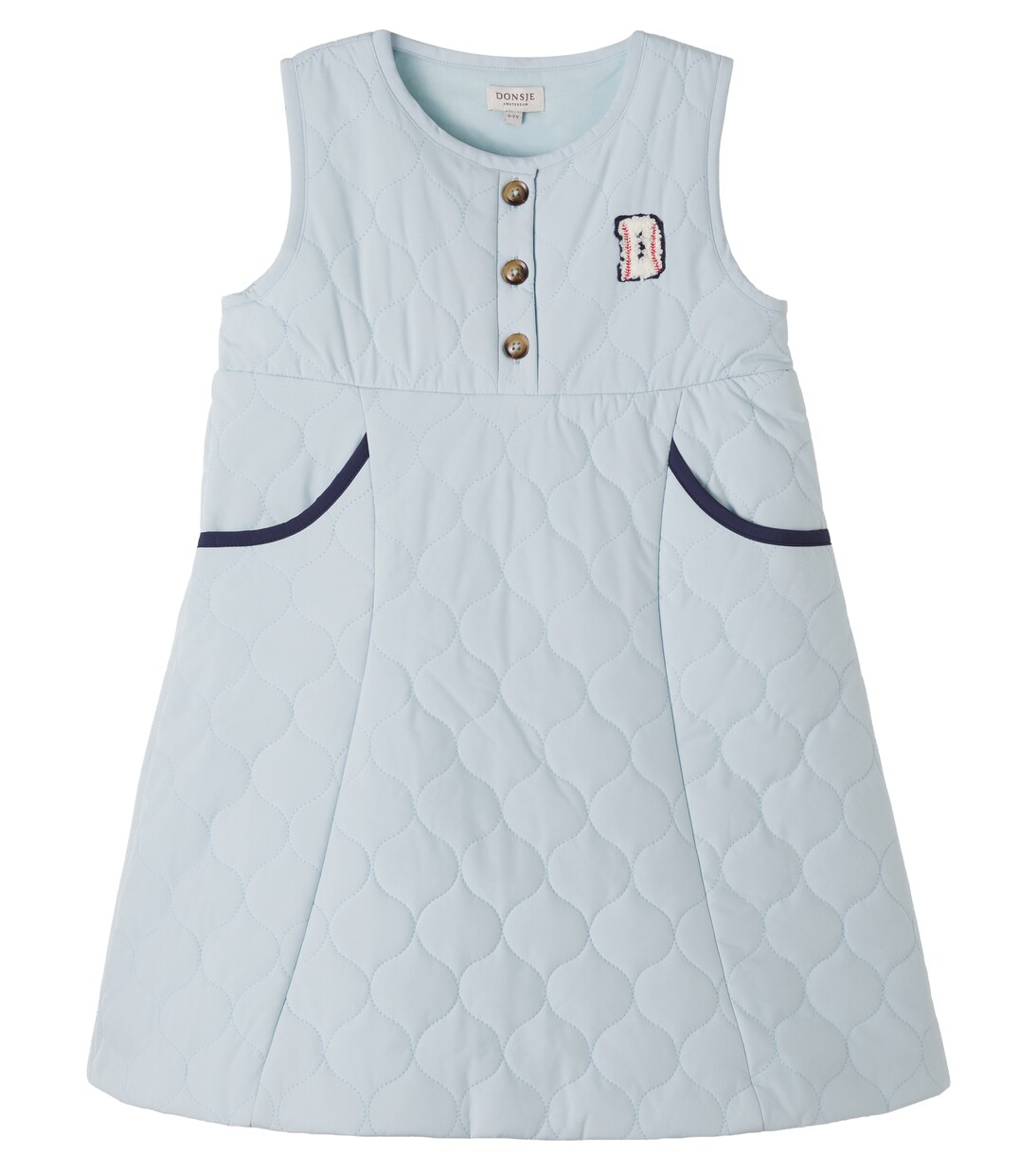Ilsa embroidered quilted dress | Donsje