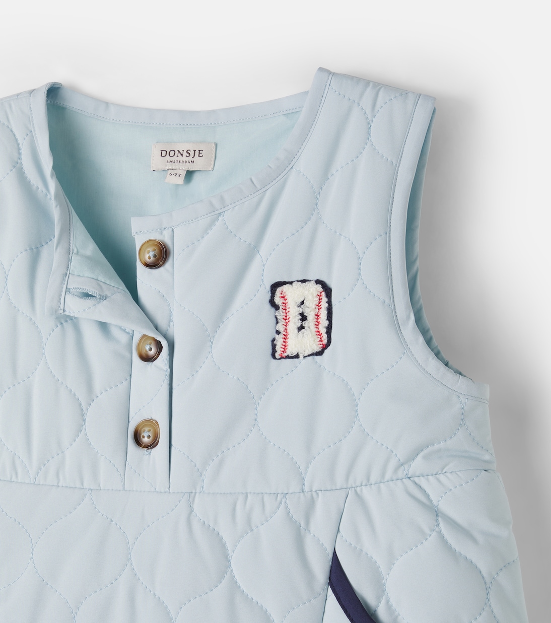 Ilsa embroidered quilted dress | Donsje