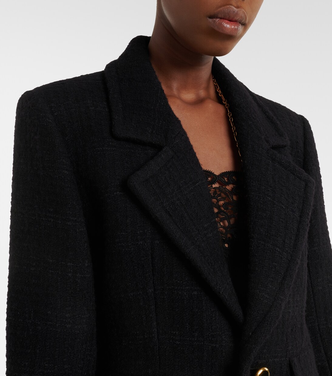 Wool-blend tweed jacket | Saint Laurent