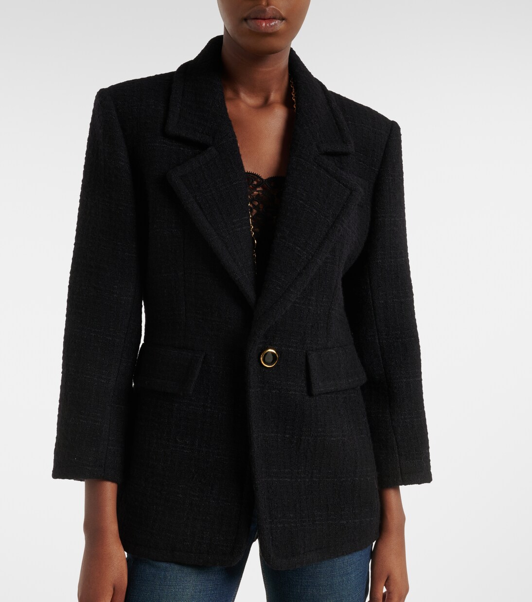 Wool-blend tweed jacket | Saint Laurent