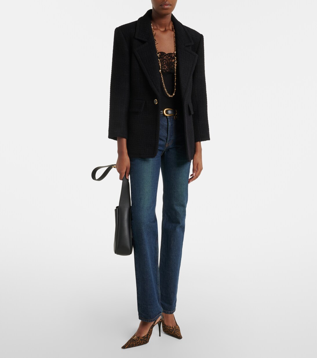 Wool-blend tweed jacket | Saint Laurent