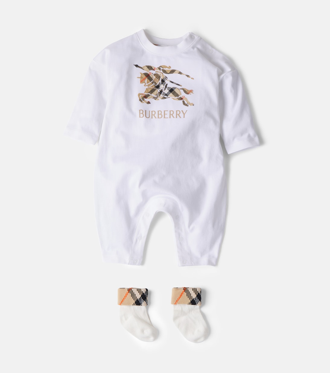 Baby printed cotton onesie | Burberry Kids