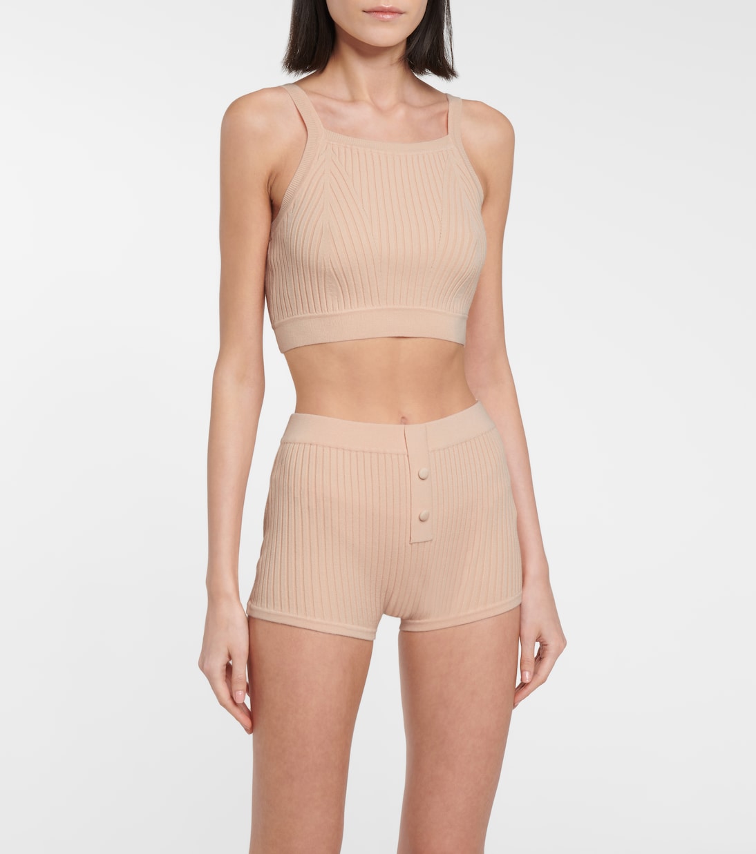 Ribbed-knit crop top | Live The Process