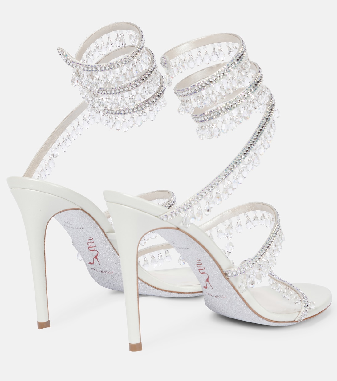 Sandali Chandelier in pelle con cristalli | Rene Caovilla
