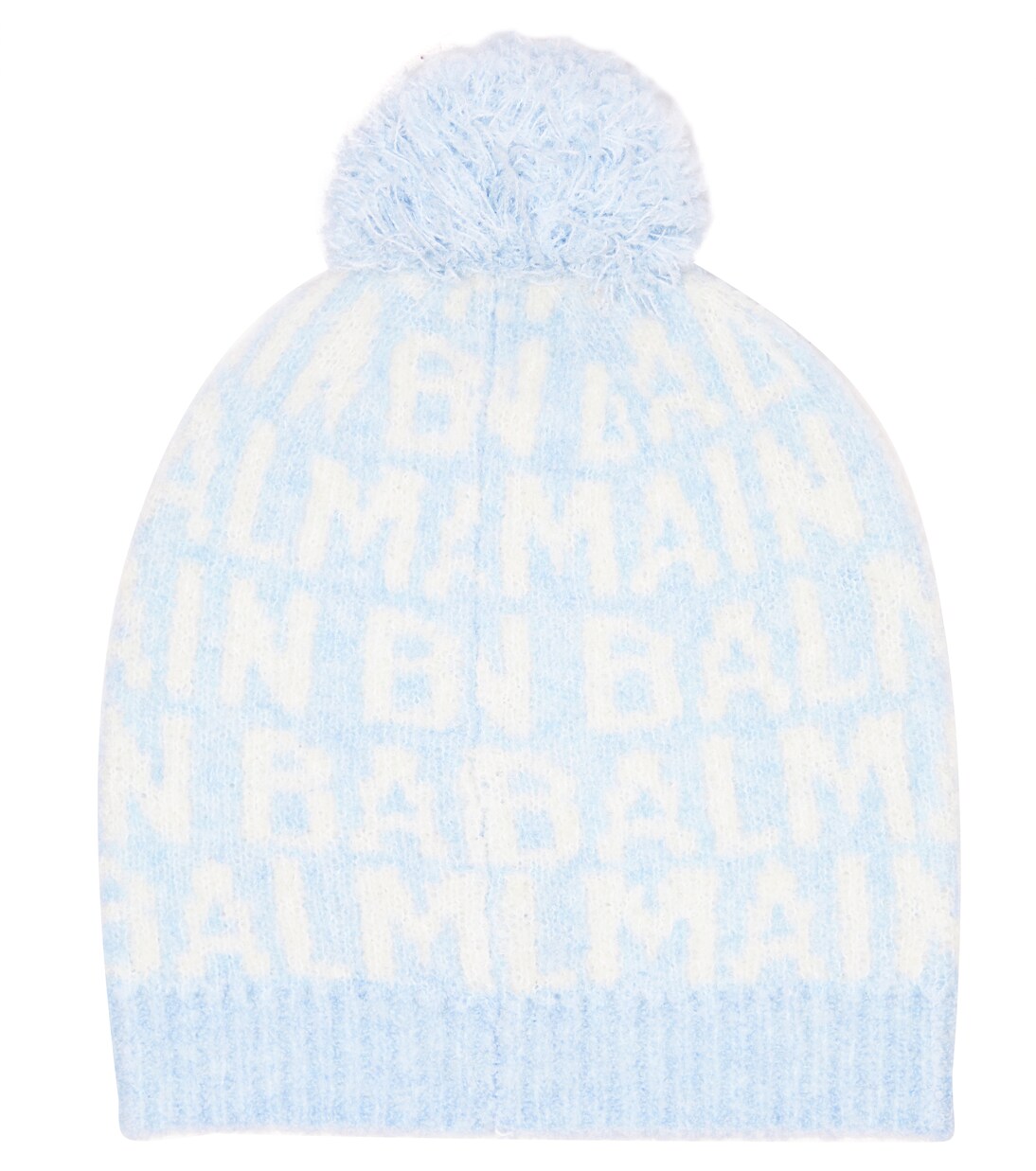Logo pompom wool-blend beanie | Balmain Kids