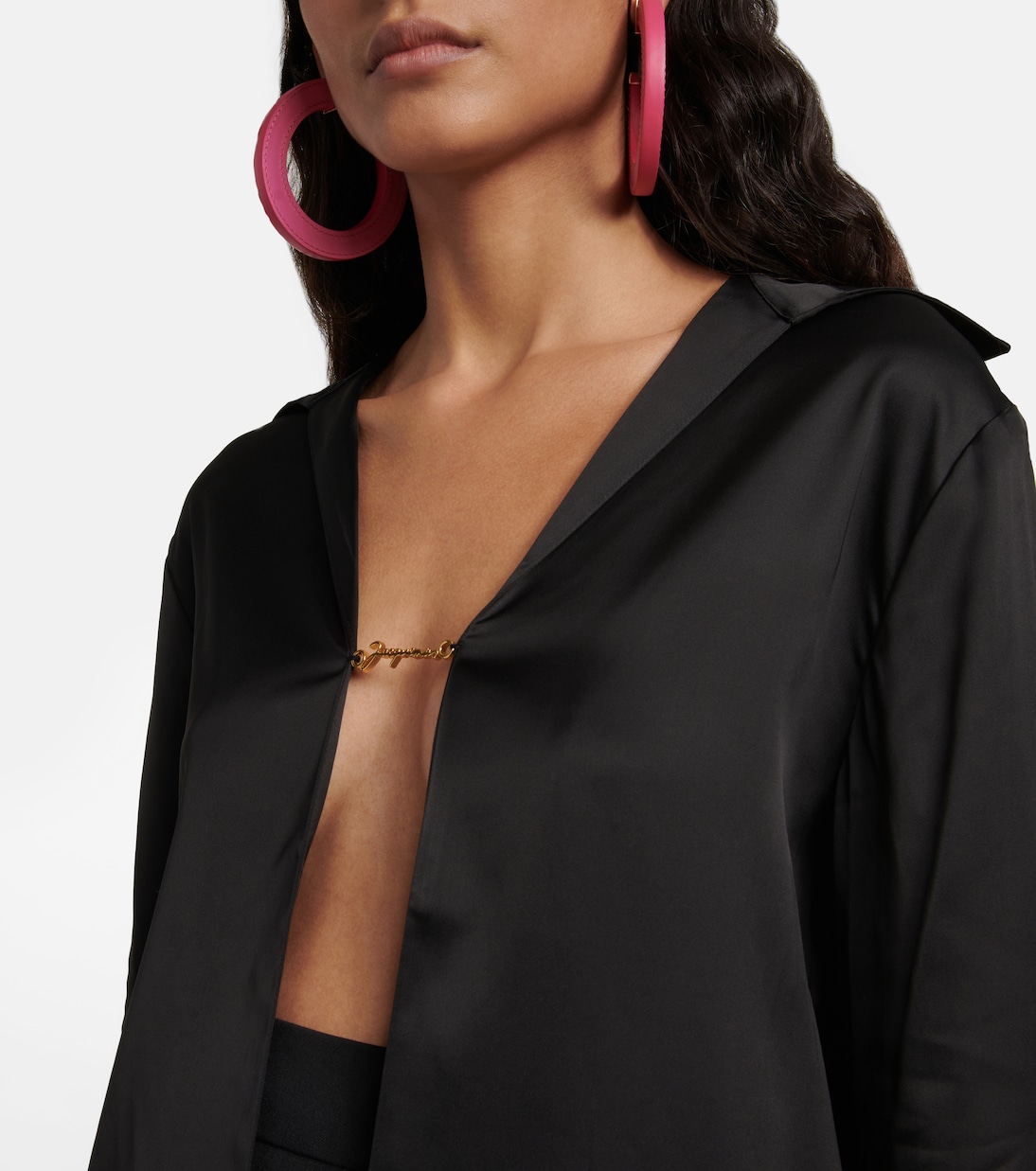 Hemd La Chemise Notte aus Satin | Jacquemus