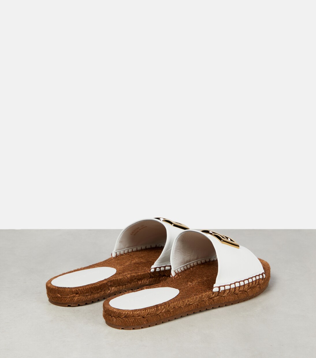 Espadrillas in pelle con cristalli | Dolce&Gabbana