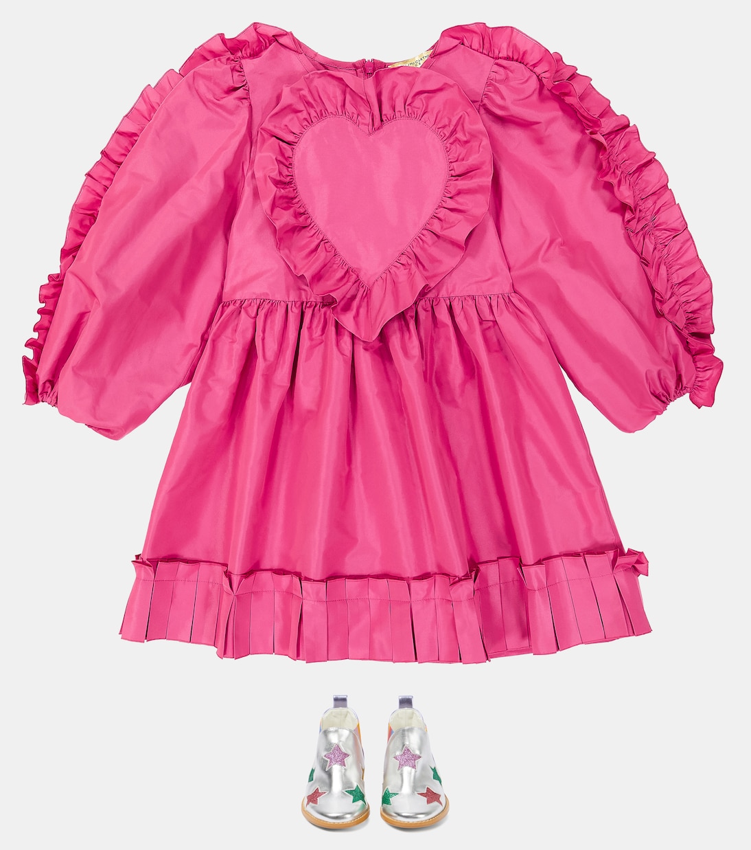 Ruffled taffeta dress | Stella McCartney Kids