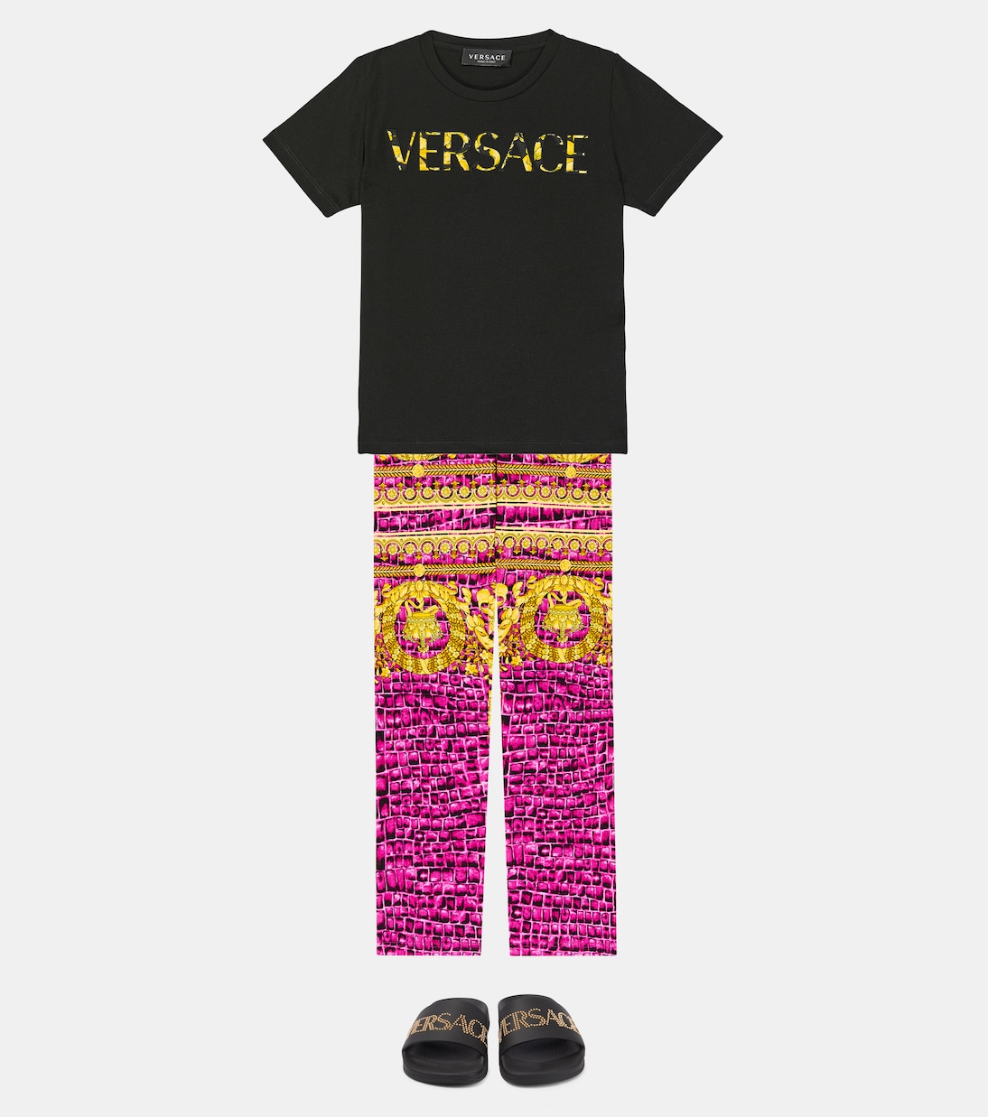 Leggings Baroccodile aus Jersey | Versace Kids