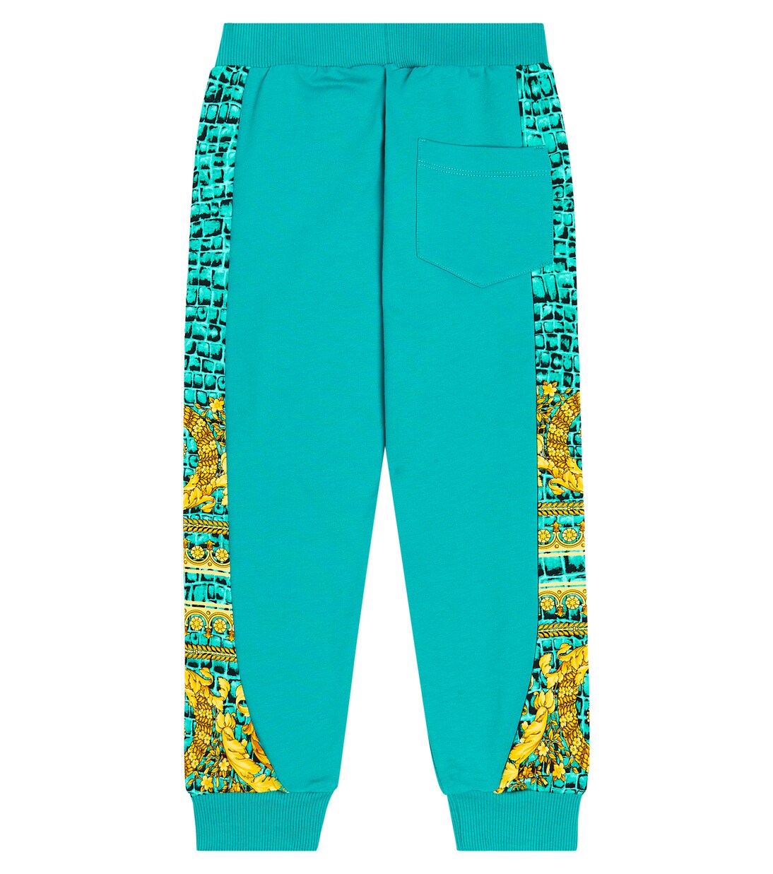 Baroccodile cotton jersey sweatpants | Versace Kids