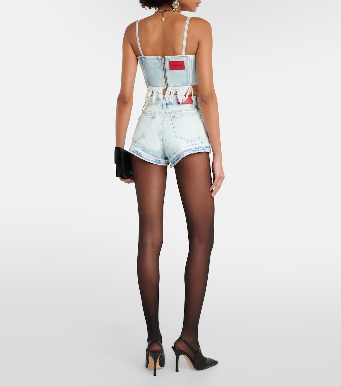 Bustier aus Denim | Alessandra Rich