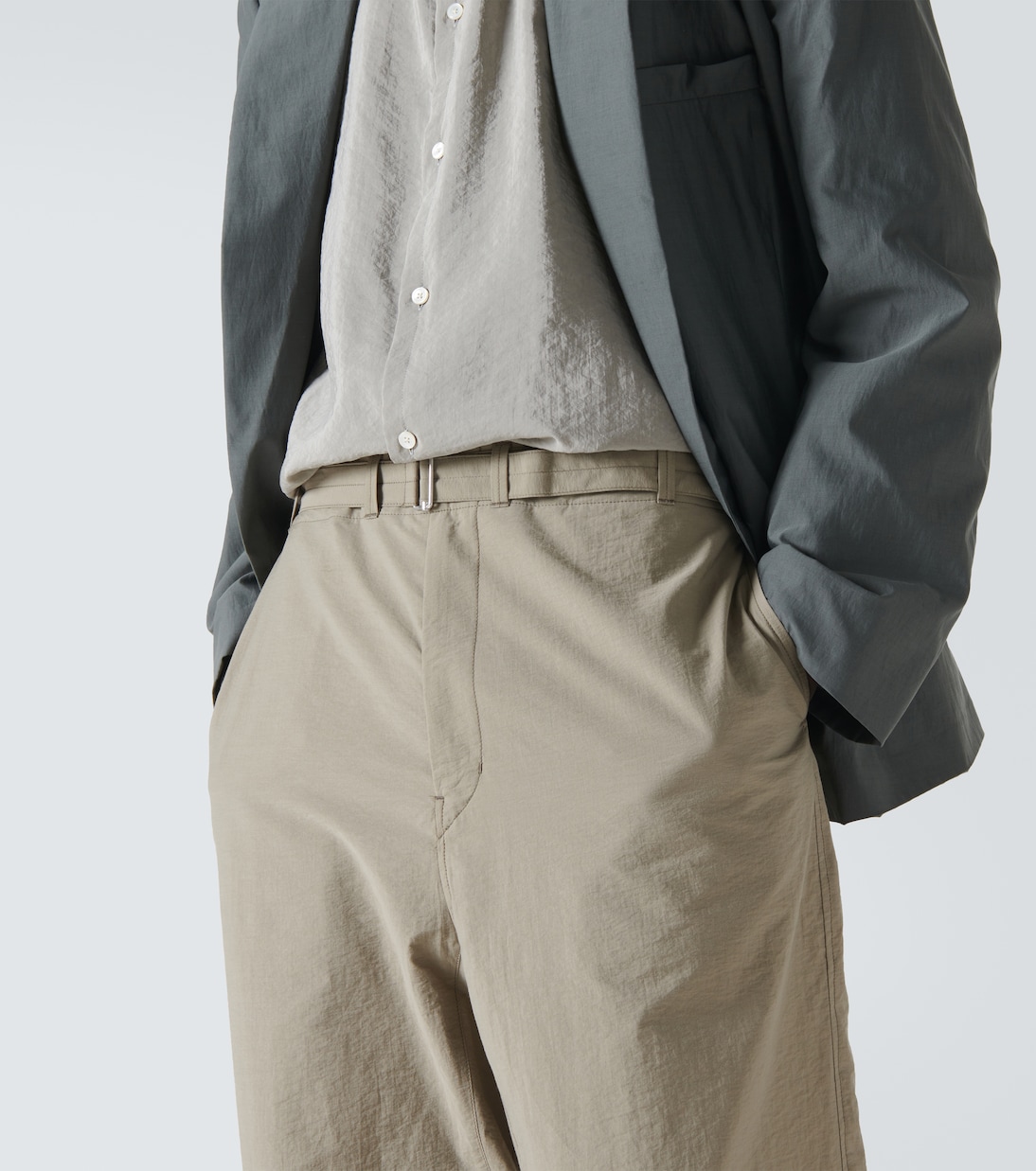 Pantalones tapered de mezcla de algodón | Lemaire