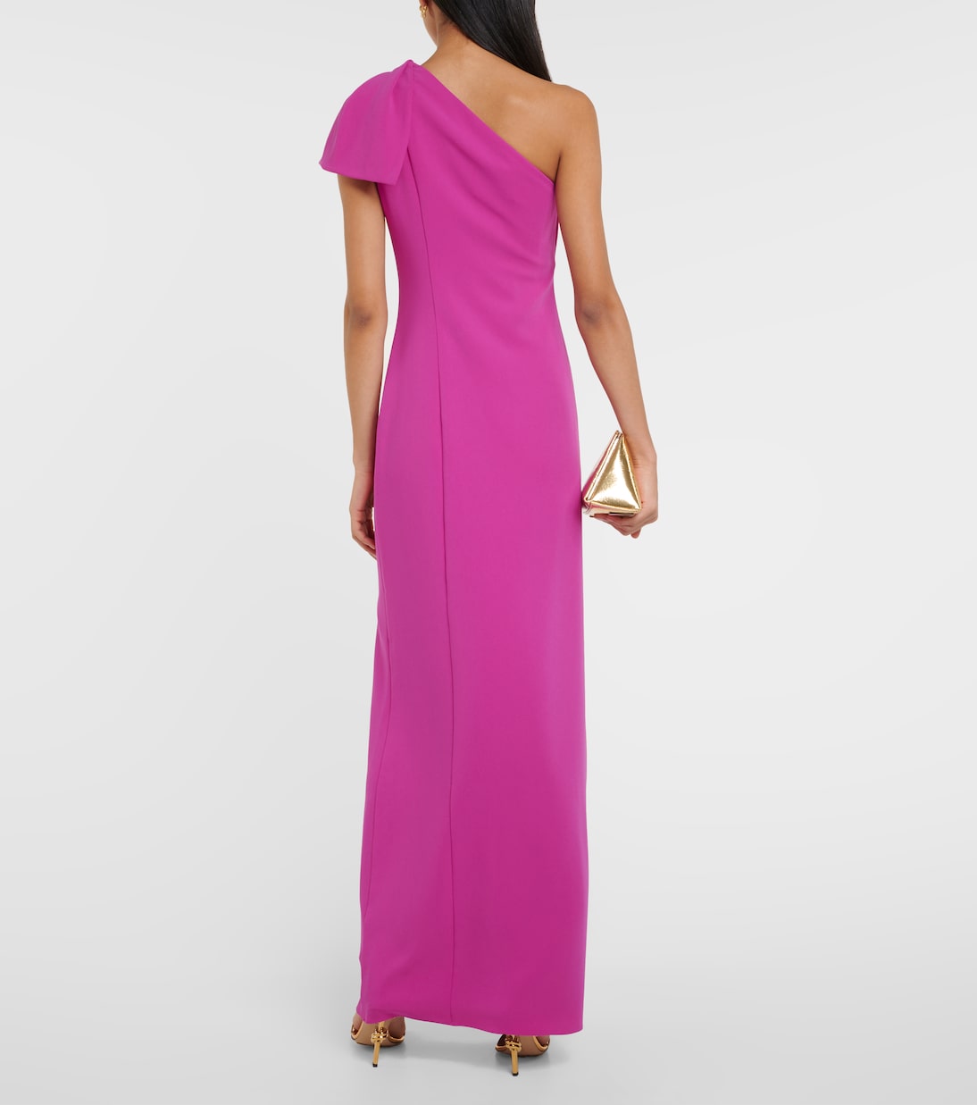 One-Shoulder-Robe aus Cady | Roland Mouret