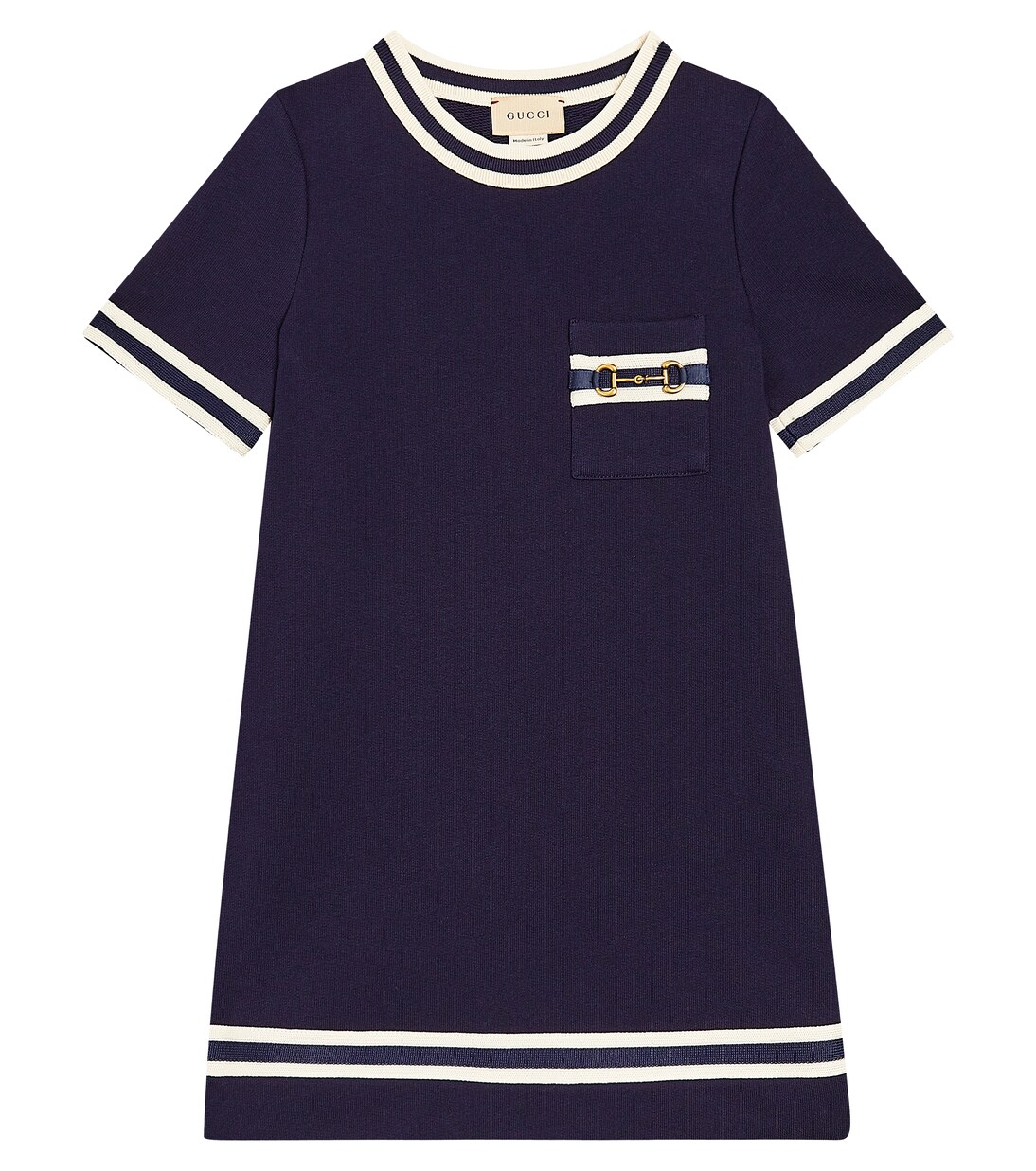 Gucci Horsebit cotton jersey dress | Gucci Kids
