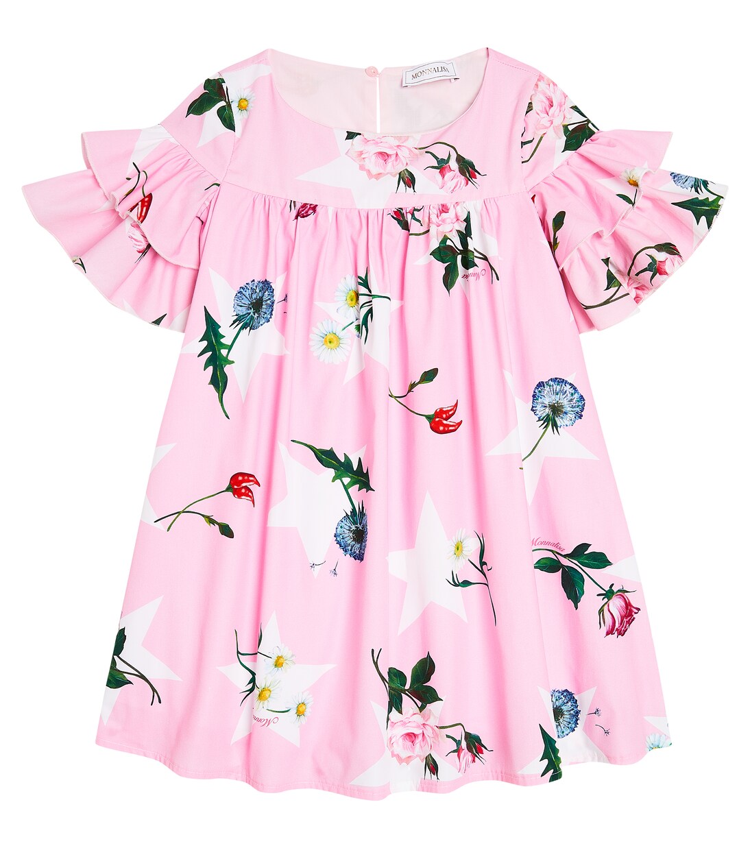 Floral cotton dress  | Monnalisa