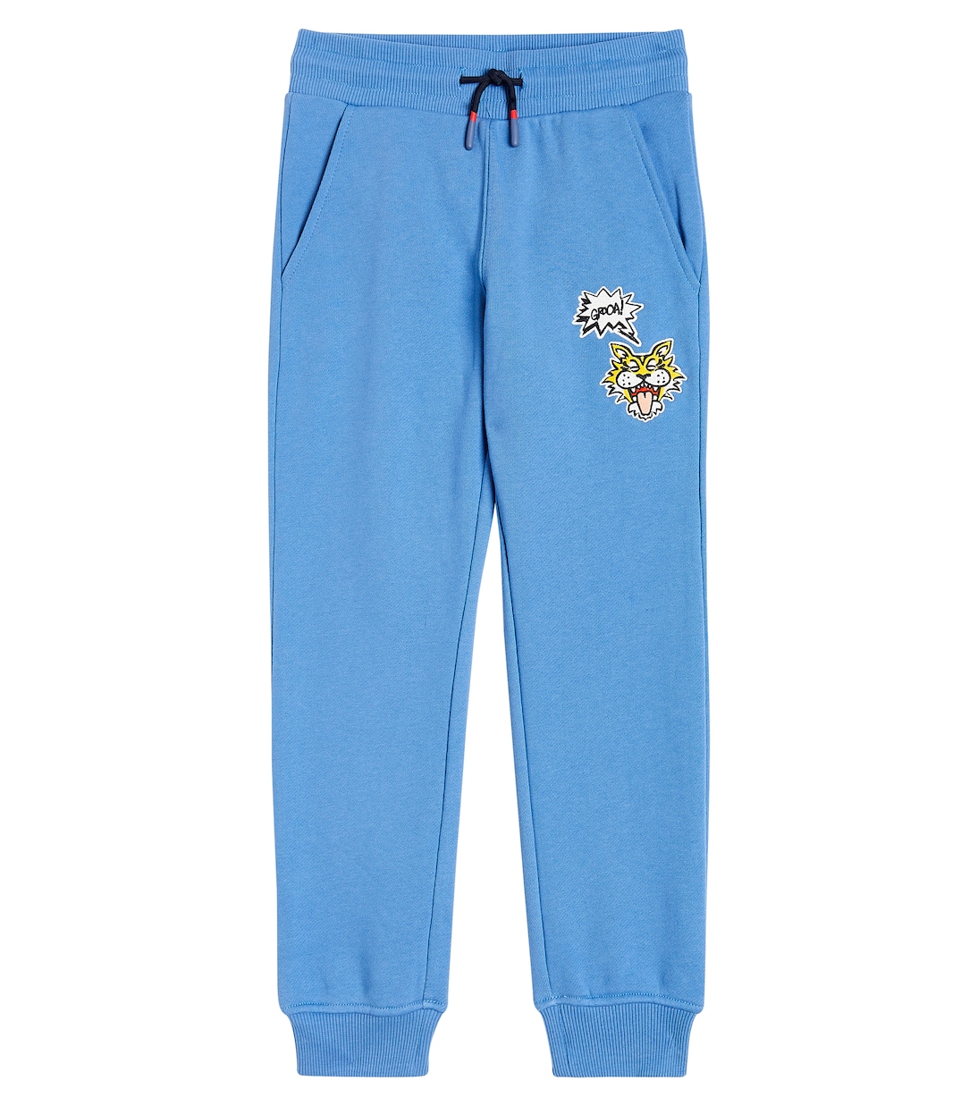 Embroidered cotton jersey sweatpants | Kenzo Kids