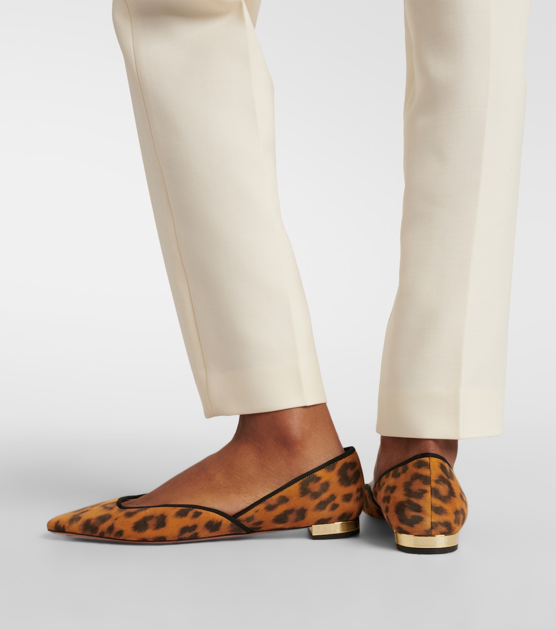 Bailarinas Maia Flay de piel | Aquazzura