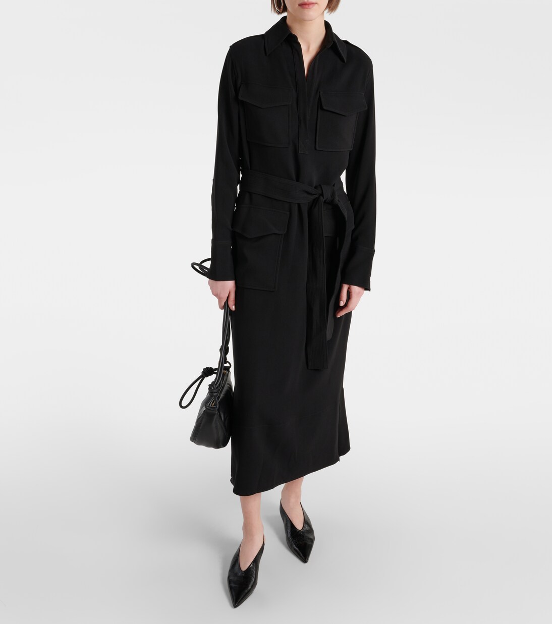 Midikleid Vanessa aus Crêpe | Proenza Schouler