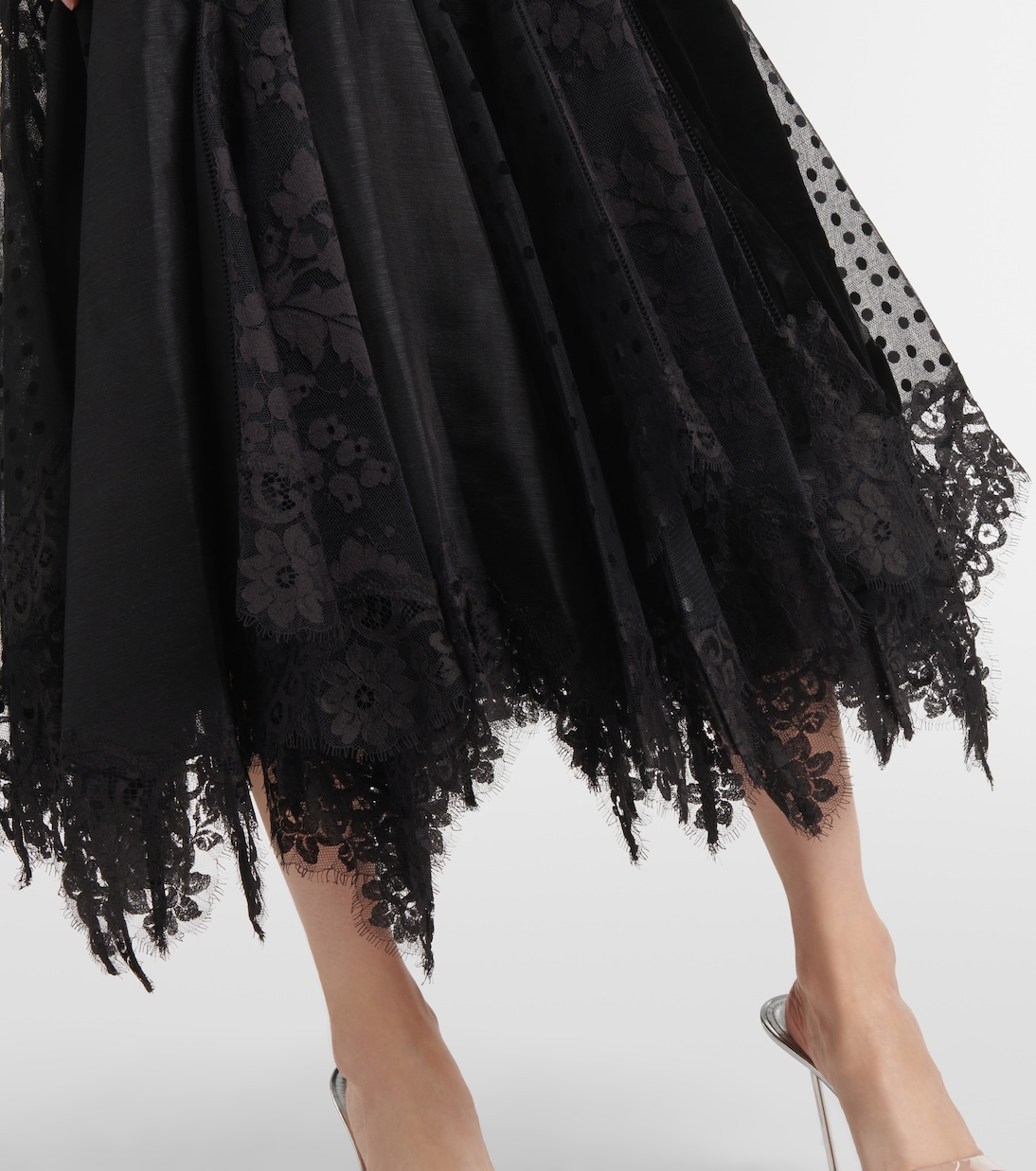 Eden linen and silk lace gown | Zimmermann