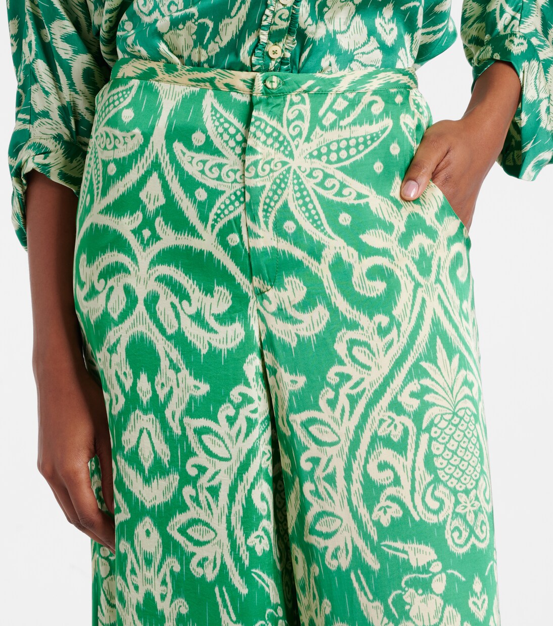 Clea printed wide-leg pants | Poupette St Barth