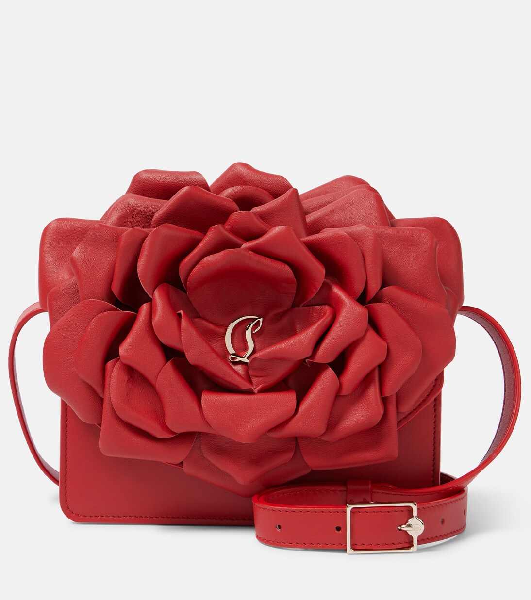 Loubi54 appliqué leather crossbody bag | Christian Louboutin