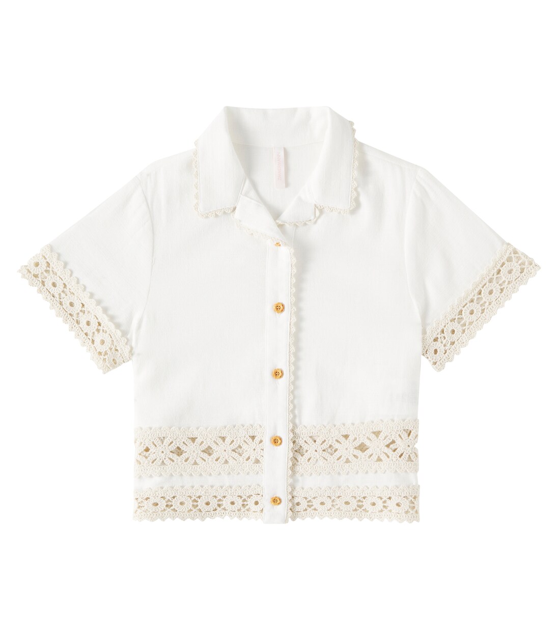 Wylie cotton shirt | Zimmermann Kids