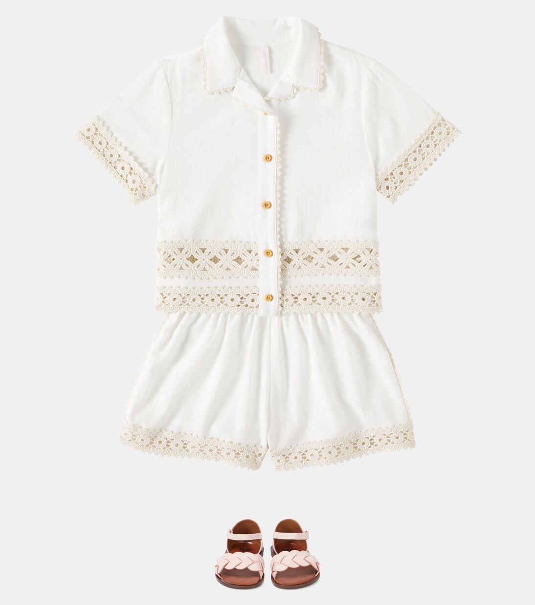 Wylie cotton shirt | Zimmermann Kids