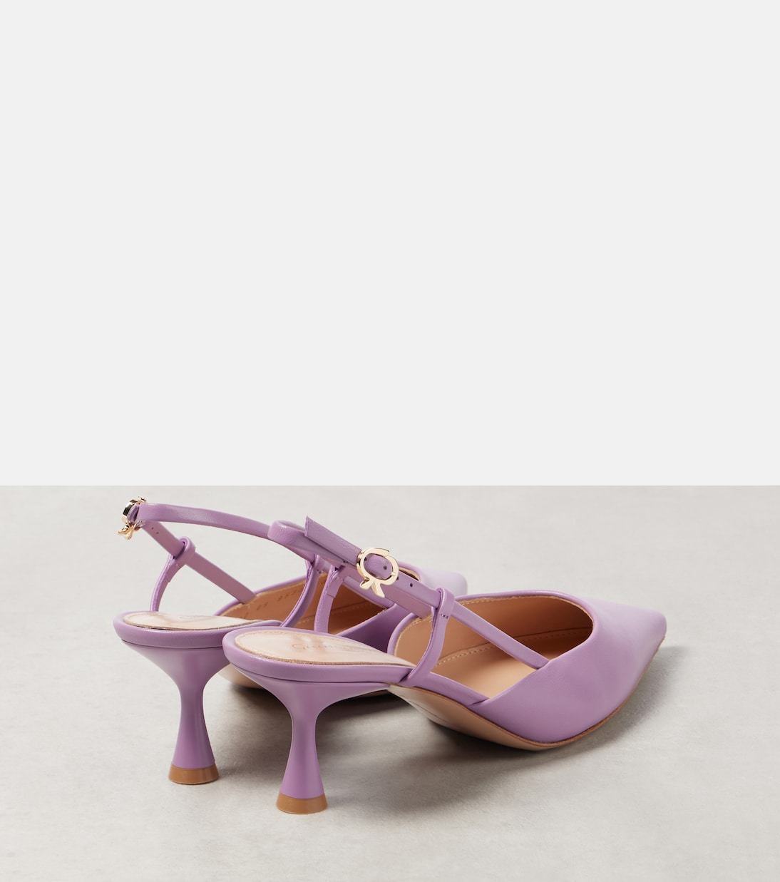 Ascent 55 leather slingback pumps | Gianvito Rossi