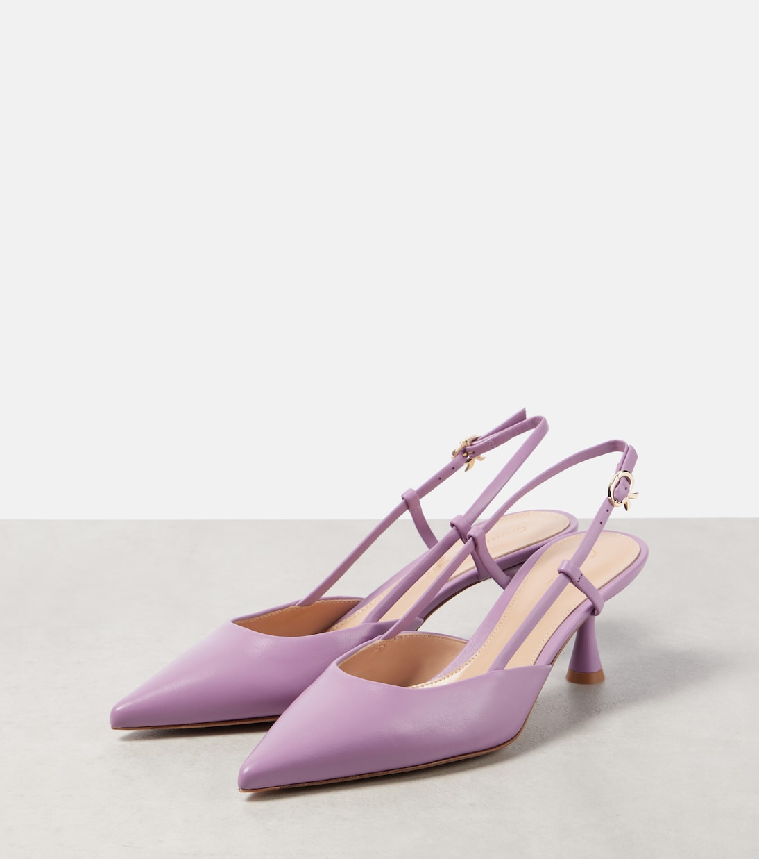 Ascent 55 leather slingback pumps | Gianvito Rossi