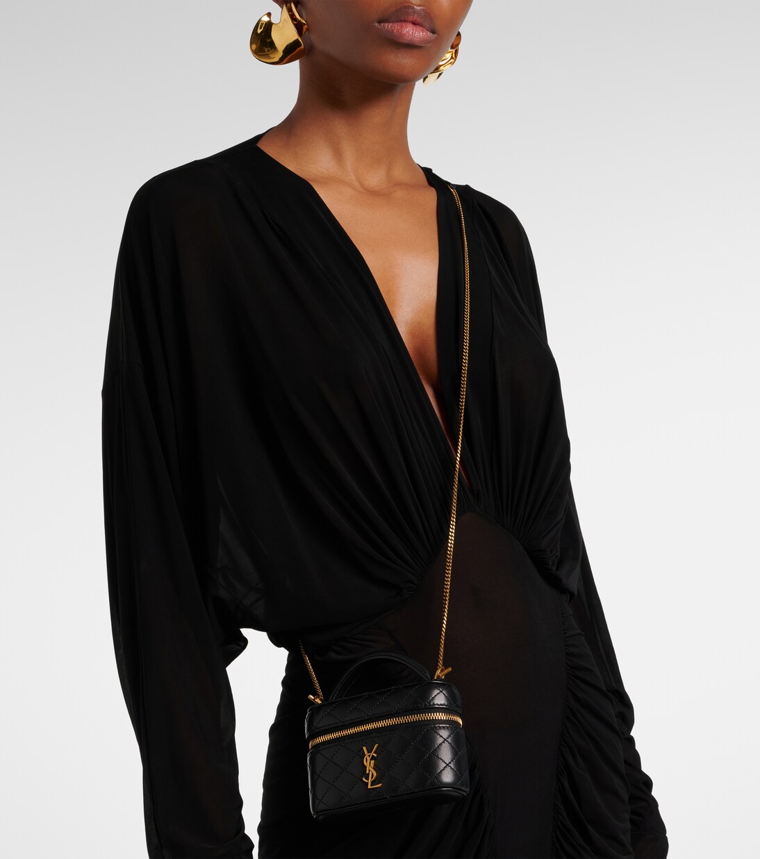 Gaby Micro leather crossbody bag | Saint Laurent