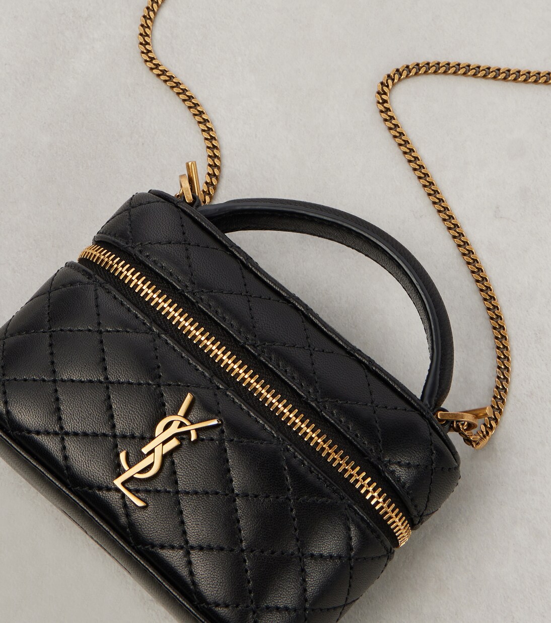 Gaby Micro leather crossbody bag | Saint Laurent