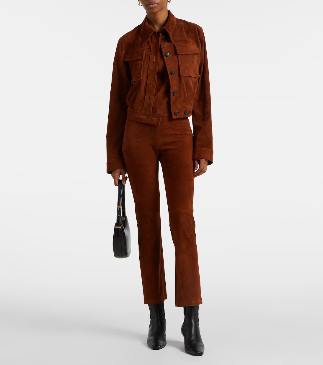 Top aus Veloursleder | Stouls