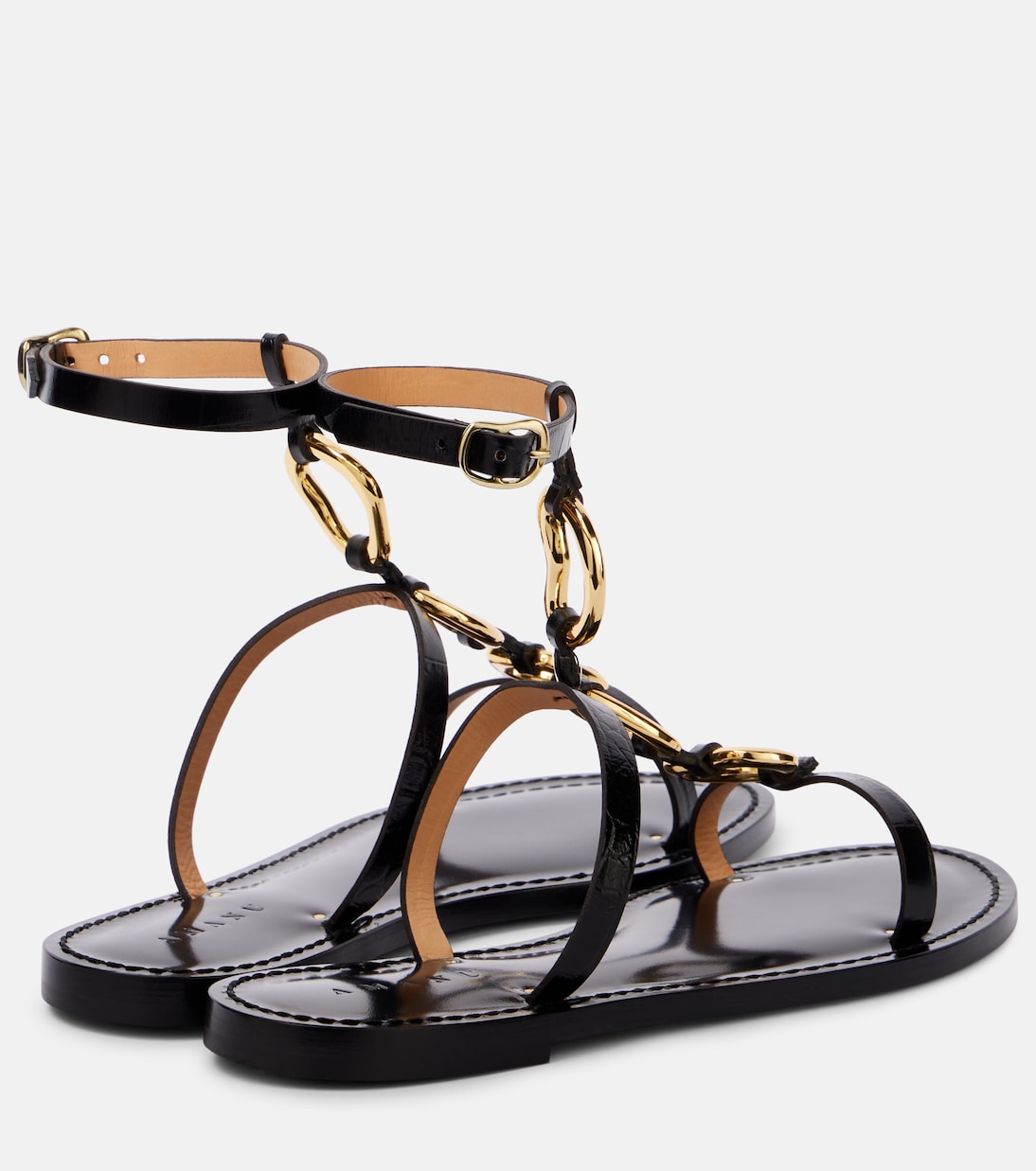 Verzierte Sandalen Bazaruto aus Leder | Amanu