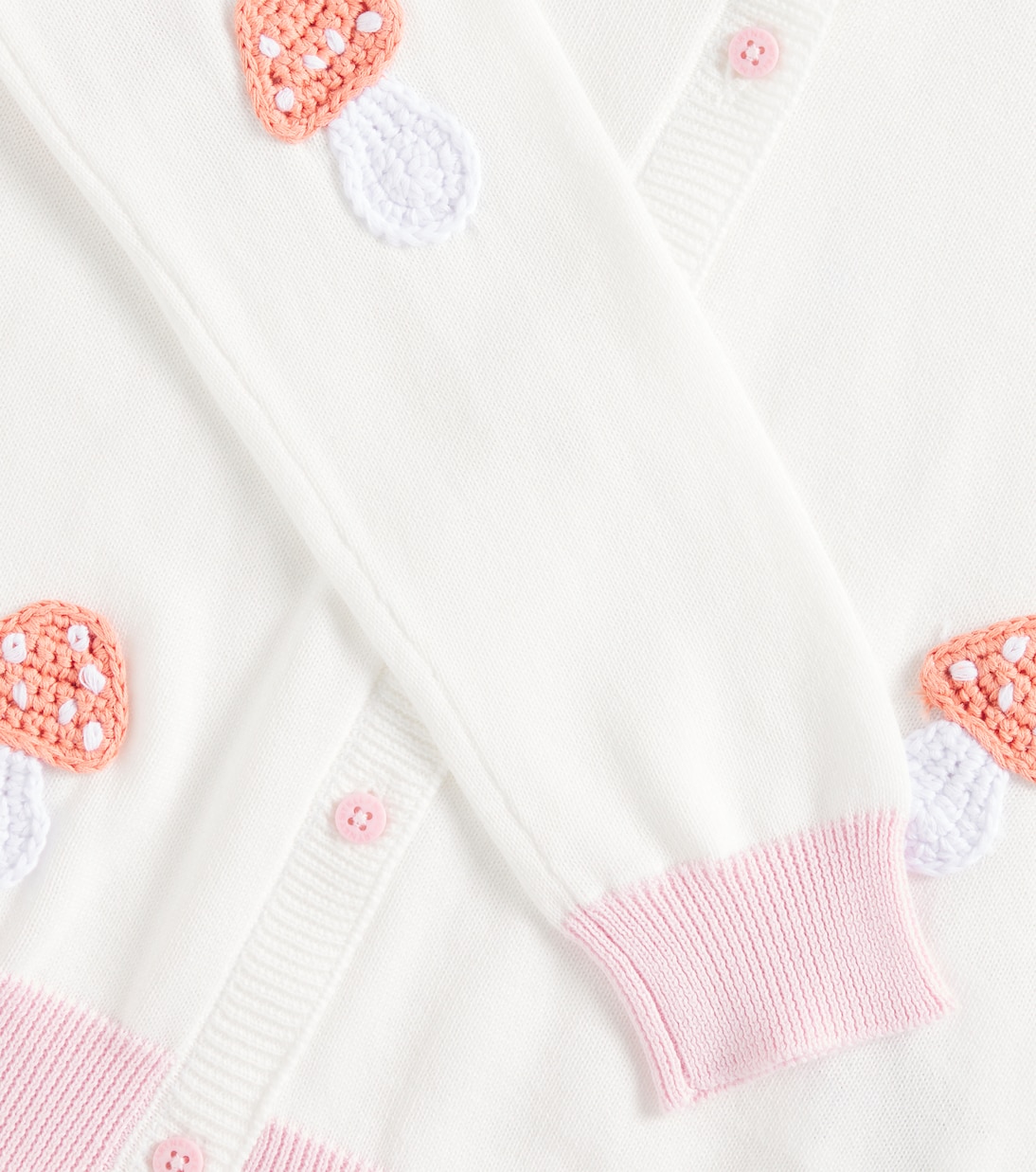 Cardigan aus Baumwolle mit Häkelstrick | Stella McCartney Kids