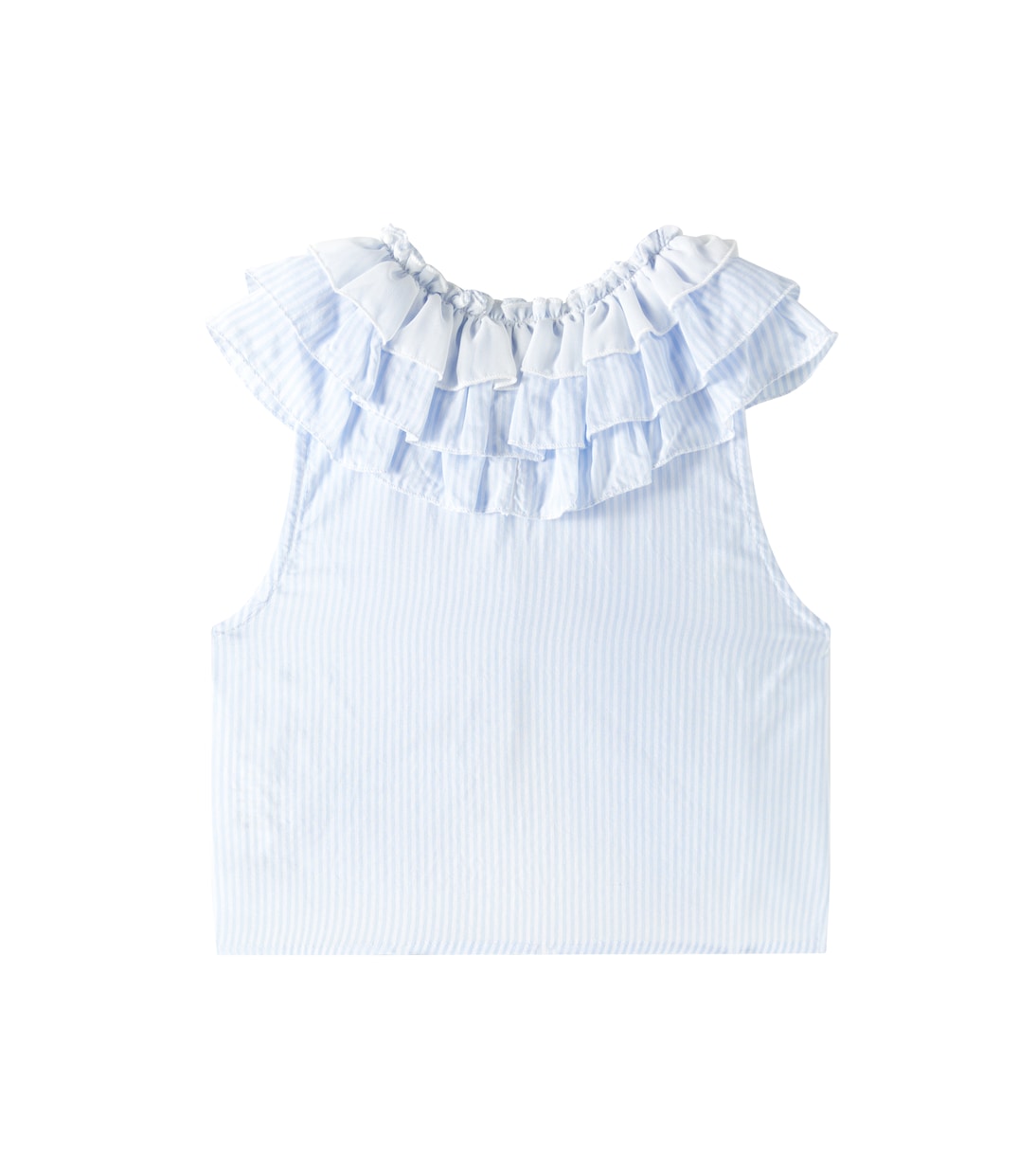 Striped ruffled top | Monnalisa