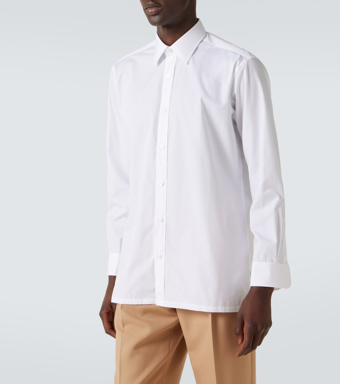 Cotton poplin shirt | Charvet
