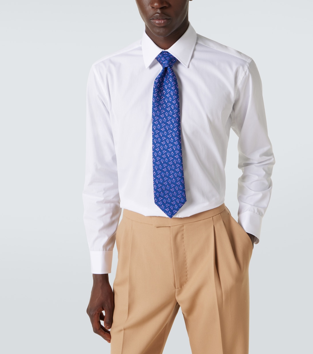 Cotton poplin shirt | Charvet