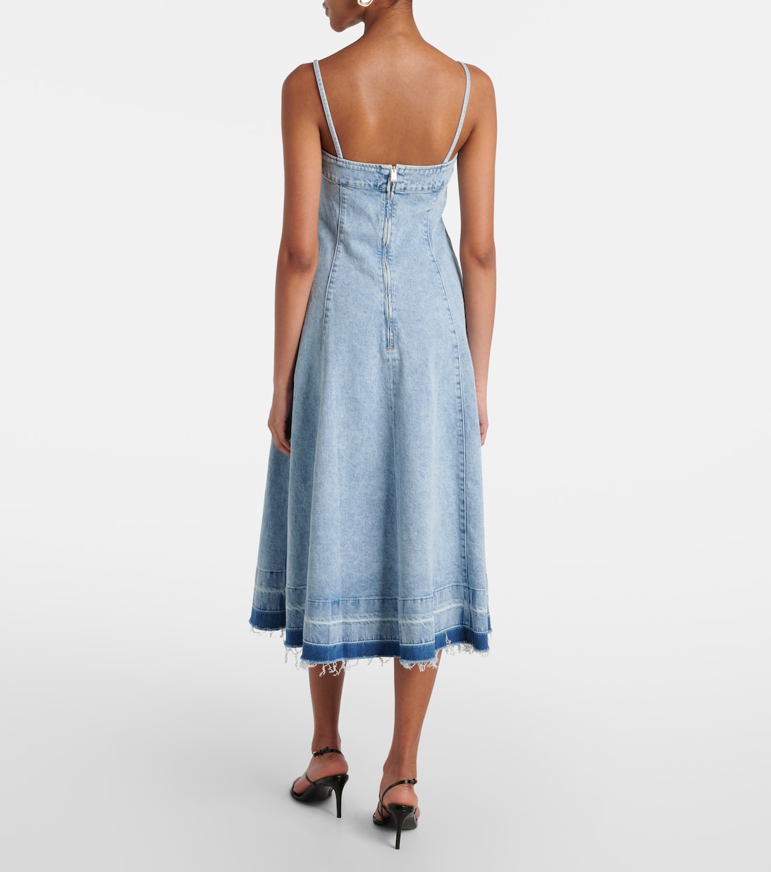 Vestido midi Clarissa de denim | Simkhai