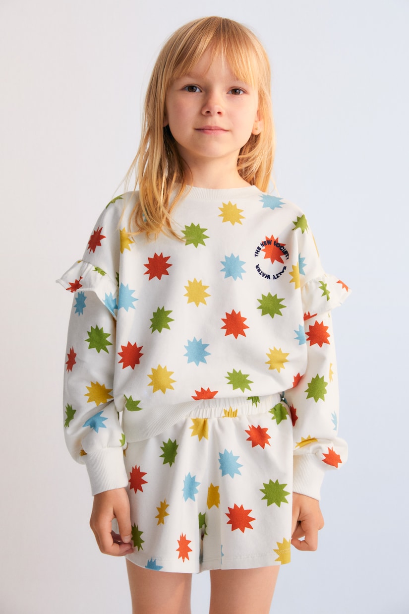 Anthea printed cotton-blend jersey shorts | The New Society