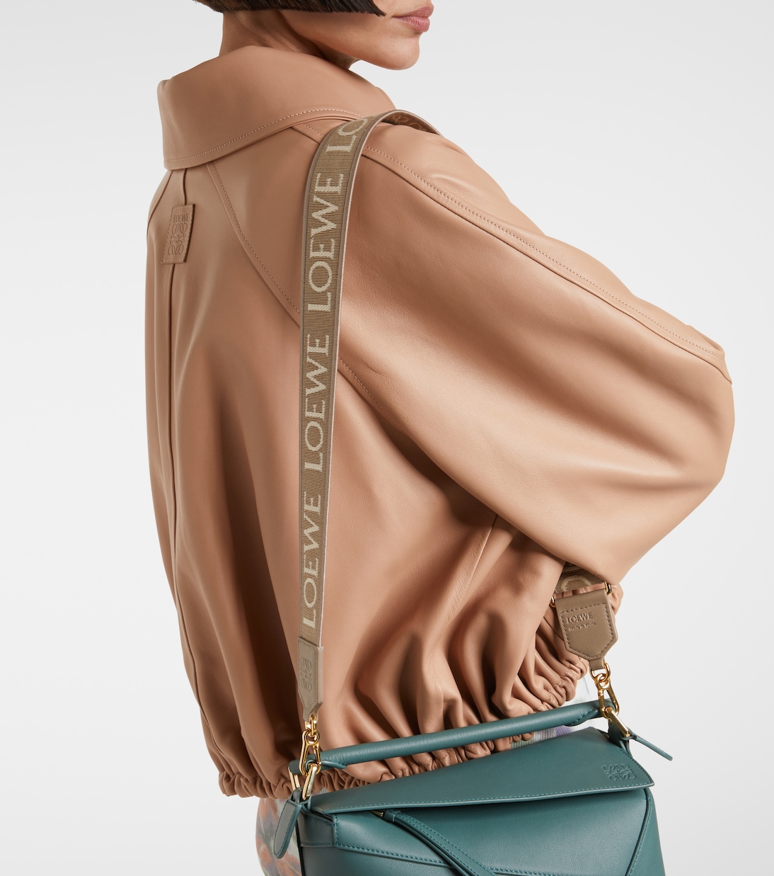 Anagram leather-trimmed strap | Loewe